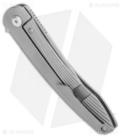 Kizer Zen Trailing Point Frame Lock Knife (3.39" Stonewash) Ki4553P1 -Knife Shop Kizer Zen Trailing Point FL SW Ki4553P1 BHQ 106916 jr side