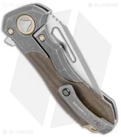 Marfione Custom Protocol Apocalyptic Ti Green Micarta (3" Apocalyptic) -Knife Shop Mardione Custom Protocol Apocalyptic Ti Green Micarta Apocalyptic BHQ 107992 jr side