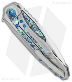 Marfione Custom Knives Super Sigil Flipper Knife Abalone Inlay (3.5" Mirror) 6 Marfione Custom Knives Super Sigil Flipper Knife Abalone Inlay (3.5" Mirror) -Knife Shop Marfione Custom Knives Super Sigil abalone inlay mirror BHQ 71512 er side