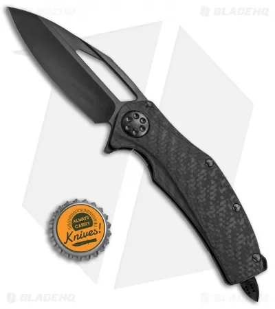 Microtech Marfione Custom Mini Matrix R Knife Carbon Fiber (3" DLC Apocalyptic) 4 Microtech Marfione Custom Mini Matrix R Knife Carbon Fiber (3" DLC Apocalyptic) - Image 4