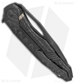 Marfione Custom Sigil MK6 Knife Snake Skin Ghost DLC Ti (3.75" Ghost DLC M390) -Knife Shop Marfione Custom Sigil MK6 ghosted snake DLC ti ghosted DLC BHQ 71511 er side