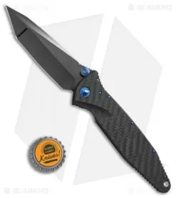 Marfione Custom Socom Elite T/E Knife CF W/ Flamed Spacer + Blue HW (DLC Mirror) 7 Marfione Custom Socom Elite T/E Knife CF W/ Flamed Spacer + Blue HW (DLC Mirror) -Knife Shop Marfione Custom Socom Elite Tanto CF Flamed spacer blue ti hw DLC mirror BHQ 75772 er bottlecap 2