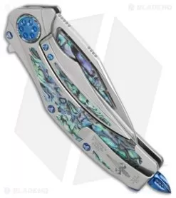 Marfione Custom Super Matrix-R Knife Titanium/Abalone (3.75" Mirror) 6 Marfione Custom Super Matrix-R Knife Titanium/Abalone (3.75" Mirror) -Knife Shop Marfione Custom Super Matrix R ti abalone mirror BHQ 27860 er side