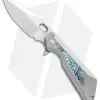Marfione / Strider Custom MSG-3.5 Flipper Knife Abalone Inlay (3.5" Mirror)