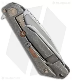 Marfione / Strider Custom MSG-3.5 Flipper Knife Fallout/Copper (3.5" W2 Hamon) 6 Marfione / Strider Custom MSG-3.5 Flipper Knife Fallout/Copper (3.5" W2 Hamon) -Knife Shop Marfione Strider Custom MSG copper inlay W2 hamon BHQ 71508 er side