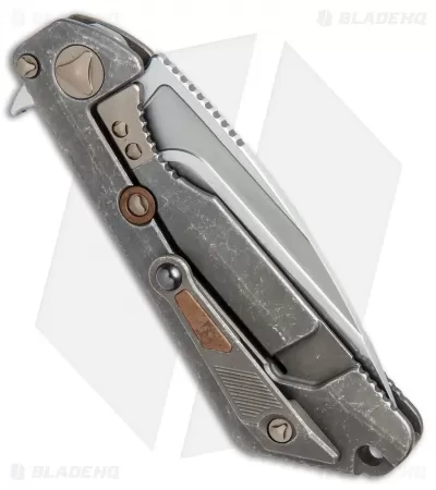 Marfione / Strider Custom MSG-3.5 Flipper Knife Fallout/Copper (3.5" W2 Hamon) 3 Marfione / Strider Custom MSG-3.5 Flipper Knife Fallout/Copper (3.5" W2 Hamon) - Image 3