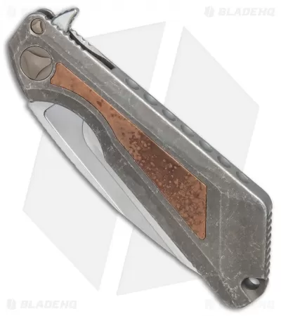 Marfione / Strider Custom MSG-3.5 Flipper Knife Fallout/Copper (3.5" W2 Hamon) 2 Marfione / Strider Custom MSG-3.5 Flipper Knife Fallout/Copper (3.5" W2 Hamon) - Image 2