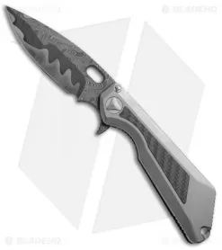 Marfione / Strider Custom MSG-3.5 Knife Ti/CF (3.5" Armor Core Damascus)
