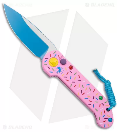 Microtech Exclusive Dessert Warrior LUDT Automatic Knife (3.4" Blue) 1 Microtech Exclusive Dessert Warrior LUDT Automatic Knife (3.4" Blue)