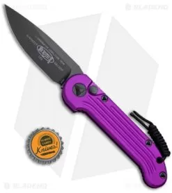 Microtech LUDT Automatic Knife Violet (3.4" Black) 135-1VI 7 Microtech LUDT Automatic Knife Violet (3.4" Black) 135-1VI -Knife Shop Microtech LUDT Auto Violet Black 135 1VI BHQ 72398 jr bottlecap