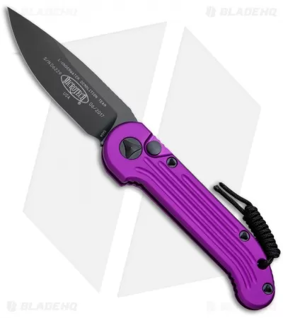 Microtech LUDT Automatic Knife Violet (3.4" Black) 135-1VI 1 Microtech LUDT Automatic Knife Violet (3.4" Black) 135-1VI
