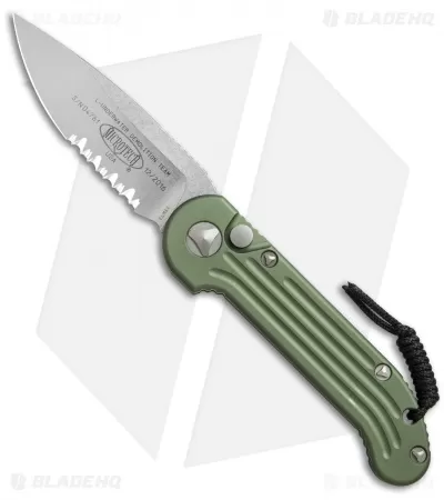 Microtech LUDT Automatic Knife OD Green (3.4" Stonewash Serr) 135-11OD 1 Microtech LUDT Automatic Knife OD Green (3.4" Stonewash Serr) 135-11OD