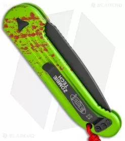 Microtech LUDT Zombie Edition Automatic Knife (3.4" Black Serr) 135-2Z 6 Microtech LUDT Zombie Edition Automatic Knife (3.4" Black Serr) 135-2Z -Knife Shop Microtech LUDT Zombie Edition Auto Black Serr 135 2Z BHQ 113539 jr side