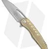 Microtech Sigil MK6 Frame Lock Knife Brass (3.75" Apocalyptic Serr)