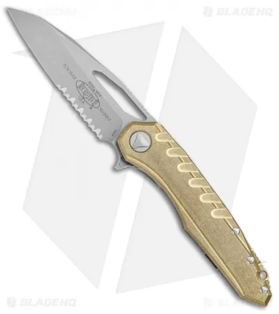 Microtech Sigil MK6 Frame Lock Knife Brass (3.75" Apocalyptic Serr) 1 Microtech Sigil MK6 Frame Lock Knife Brass (3.75" Apocalyptic Serr)