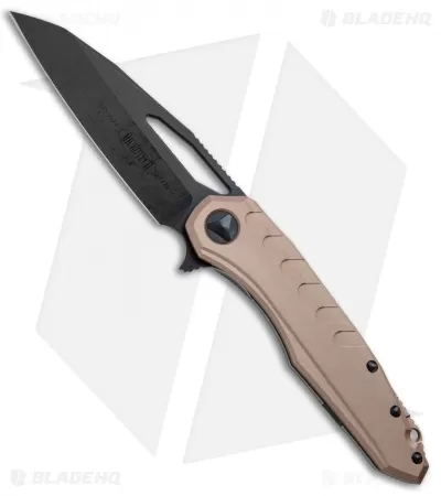 Microtech Sigil MK6 Frame Lock Knife Tan Al (3.75" Black DLC) 1 Microtech Sigil MK6 Frame Lock Knife Tan Al (3.75" Black DLC)