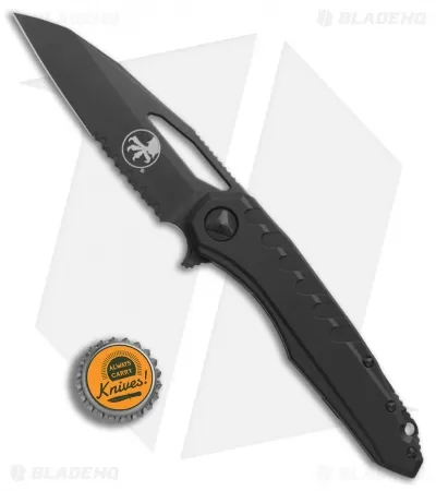 Microtech Signature Series Sigil MK6 Knife Tactical Al (3.8" Black Serr) 4 Microtech Signature Series Sigil MK6 Knife Tactical Al (3.8" Black Serr) - Image 4