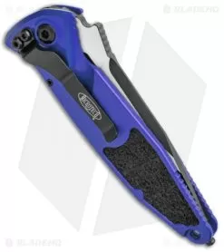 Microtech Socom Elite S/E Automatic Knife Purple (4" Two-Tone) 160A-1PU -Knife Shop Microtech Socom Elite SE Auto Purple TT 160A 1PU BHQ 96891 jr side
