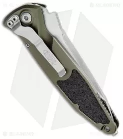 Microtech Socom Elite T/E Automatic Knife OD Green (4" Satin) 161A-4OD -Knife Shop Microtech Socom Elite TE Auto OD Green Satin 161A 4OD BHQ 103384 jr side