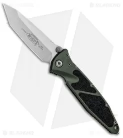 Microtech Socom Elite Tanto Manual Knife OD Green (4" Stonewash) 161-10OD