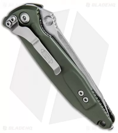 Microtech Socom Elite Tanto Manual Knife OD Green (4" Stonewash) 161-10OD 3 Microtech Socom Elite Tanto Manual Knife OD Green (4" Stonewash) 161-10OD - Image 3