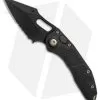 Microtech Stitch Automatic Knife Black (3.75" Apocalyptic DLC Serr) 169-2 DLC