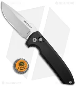 Protech Les George Rockeye Automatic Knife (3.5" Stonewash) LG301 -Knife Shop Pro Tech Les George Rockeye Auto Knife SW LG301 BHQ 123676 jr bottlecap