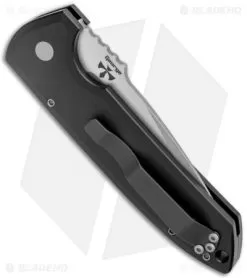 Protech Les George Rockeye Automatic Knife (3.5" Stonewash) LG301 -Knife Shop Pro Tech Les George Rockeye Auto Knife SW LG301 BHQ 123676 jr side