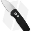 Pro-Tech Runt 5 Wharncliffe Automatic Knife Black Aluminum (1.9" Mirror)