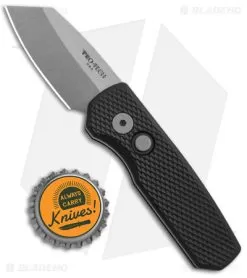 Pro-Tech Runt 5 Reverse Tanto Automatic Knife Textured Black (1.9" SW) Magnacut -Knife Shop Pro Tech Runt 5 Reverse Tanto Auto Textured Black SW BHQ 178178 jr bottlecap