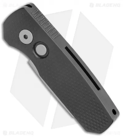 Pro-Tech Runt 5 Reverse Tanto Automatic Knife Textured Black (1.9" Stonewash) 2 Pro-Tech Runt 5 Reverse Tanto Automatic Knife Textured Black (1.9" Stonewash) - Image 2