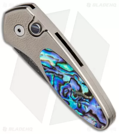 Pro-Tech Sprint Custom Automatic Knife Abalone/Bronze Ti (1.95" Damascus) 2 Pro-Tech Sprint Custom Automatic Knife Abalone/Bronze Ti (1.95" Damascus) - Image 2