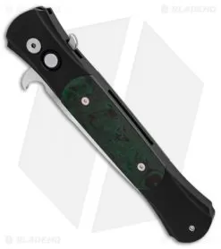 Pro-Tech Large Don Automatic Knife Green Ebonite (4.5" Satin) -Knife Shop Protech Large Don Ebonite Green BHQ 85764 er spine