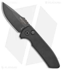 Pro-Tech Les George SBR Automatic Knife Black Aluminum (2.6" Black)