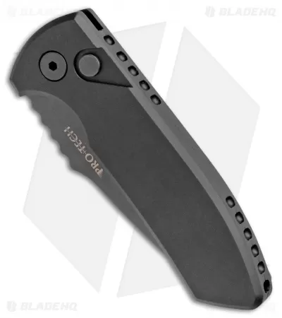 Pro-Tech Les George SBR Automatic Knife Black Aluminum (2.6" Black) 2 Pro-Tech Les George SBR Automatic Knife Black Aluminum (2.6" Black) - Image 2