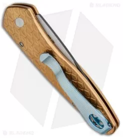 Pro-Tech Newport Custom Automatic Knife Copper Rose (3" Black) 6 Pro-Tech Newport Custom Automatic Knife Copper Rose (3" Black) -Knife Shop Protech Newport Custom Auto Copper Rose Steel TT 3454 2tT BHQ 88611 jr side