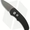 Pro-Tech Runt J4 Limited Automatic Knife Black W/ MOP Button (1.94" Gray DLC)