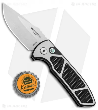 Pro-Tech SBR Steel Custom Automatic Knife 2-Tone (2.6" Stonewash) 4 Pro-Tech SBR Steel Custom Automatic Knife 2-Tone (2.6" Stonewash) - Image 4