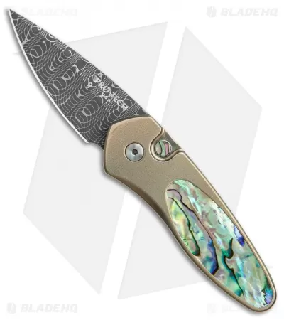 Pro-Tech Sprint Custom Automatic Knife Paua Abalone/Bronze Ti (1.95" Spirograph) 1 Pro-Tech Sprint Custom Automatic Knife Paua Abalone/Bronze Ti (1.95" Spirograph)