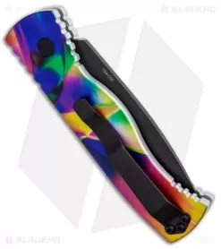 Pro-Tech Custom TR-2 Skull Surprise PK Print Ano #8 (Black) Blade Show 2018 -Knife Shop Protech TR 2 Skull Surprise 8 Blade Show 2018 BHQ 85783 jr side