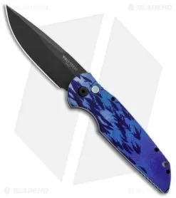 Pro-Tech TR-3 Automatic Knife Custom PK Anodized "Fish" Print (3.5" Black)