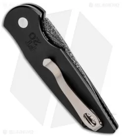 Pro-Tech TR-3 Elite 20th Anniversary Edition Automatic Knife (3.5" Damascus) -Knife Shop Protech TR 3 Elite 20th Anniversary Edition Auto Damascus BHQ 93724 jr side