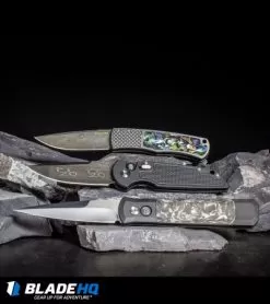 Pro-Tech TR-3 Elite 20th Anniversary Edition Automatic Knife (3.5" Damascus) -Knife Shop Protech TR 3 Elite 20th Anniversary Edition Automatic Knife Damascus BHQ 93724 kp rock tier web