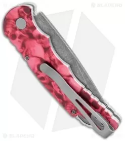 Pro-Tech TR-5 Skull Tactical Response Auto Knife Red Skulls (3.25" Acid SW) -Knife Shop Protech TR 5 Skull Tactical Response Auto Red Skulls Acid SW BHQ 107360 jr side