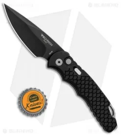 Pro-Tech TR-5 Tactical Response Automatic Black Fish Scale (3.25" Black) X1 -Knife Shop Protech TR 5 Tactical Response Auto Black Fish Scale Black TR5 X1 BHQ 82880 jr bottlecap