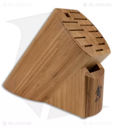 Shun 13-Slot Bamboo Kitchen Knife Block 1 Shun 13-Slot Bamboo Kitchen Knife Block