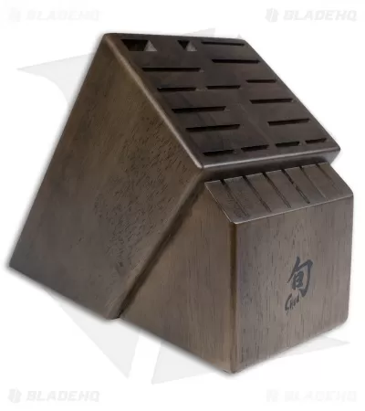 Shun 22-Slot Walnut Satin Kitchen Knife Block 1 Shun 22-Slot Walnut Satin Kitchen Knife Block