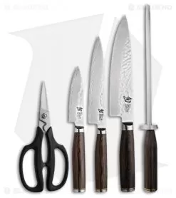 Shun Premier 6 Piece Basic Block Set Kitchen Knives