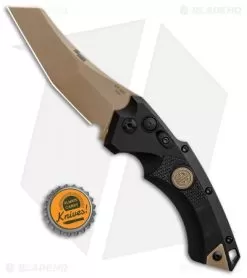 Hogue Sig Sauer EX-A05 Wharncliffe Automatic Knife Black (3.5" FDE) 36520 7 Hogue Sig Sauer EX-A05 Wharncliffe Automatic Knife Black (3.5" FDE) 36520 -Knife Shop Sig Knives EX A05 Spear Point FDE SW BHQ 84599 jr bottlecap
