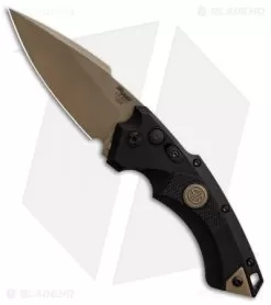 Hogue Sig Sauer EX-A05 Spear Point Automatic Knife Black (3.5" FDE) 36530